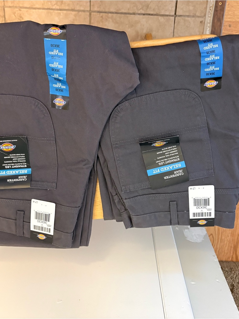 Dickies Men’s Black Cargo Work Pants